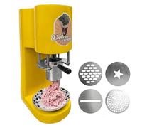 Machine à crème glacée Soft Serve, sortie de 28 à 30 l/h avec 4 embouts interchangeables pour spaghettis, rubans et plus pour les fêtes à la maison et les petites entreprises