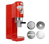 Machine à crème glacée Soft Serve, sortie de 28 à 30 l/h avec 4 embouts interchangeables pour spaghettis, rubans et plus pour les fêtes à la maison et les petites entreprises