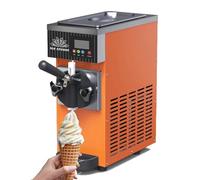 Machine à crème glacée Soft Serve, yaourtière glacée de comptoir avec panneau LCD, fonction de prérefroidissement, nettoyage automatique, haute capacité
