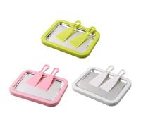 Machine à crème roulée DIY - Assiette instantanée avec 2 spatules | Plateau à crème portable fait maison pour yaourt, sorbet | Ensemble de machine à dessert en acier inoxydable