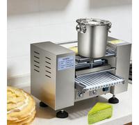 Machine à crêpes commerciale, entièrement automatique, sortie 300 crêpes/heure, chauffage uniforme de 150 °C, découpe automatique, 2800 W pour magasins de desserts