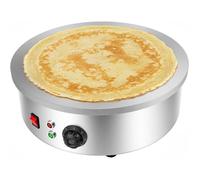 Machine à crêpes électrique 3000 W 45 cm fonte antiadhésive 50-300 °C pour maison et restauration