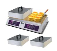 Machine à Crêpes Soufflée électrique Commerciale, Plaque Chauffante En Cuivre Antiadhésive, Machine Professionnelle à Dorayaki Et à Muffins Pour Crêpes Moelleuses, Qualité Commerciale double-headed