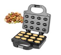 Machine à cuire les noix, machine à gaufré aux noix - Machine à gâteau électrique aux biscuits aux noix,Outil de préparation du petit-déjeuner avec poignées froides pour le petit-déjeuner, le déjeuner