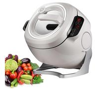 Machine à cuisiner à rôtir automatique de 6L - Wok intelligent avec vitesse réglable, mélange automatique à 360° pour riz frit, mijotage et cuisson multifonction