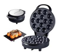 Machine à cupcakes électrique, machine à cupcakes avec revêtement antiadhésif et voyant LED, machine électrique chauffante double face pour la pâtisserie d'anniversaire, les collations et les desserts