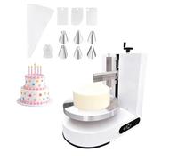 Machine à décorer les gâteaux 200W tourne-gâteau électrique automatique avec écran LED touches sensibles et vitesse réglable pour maison et café