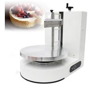 Machine à Décorer Les Gâteaux 4-12 Pouces, Lisseur électrique De Glaçage Et De Crème Pour Gâteaux Avec Vitesse Réglable, 60-320 Tr/min, Racloir Biseauté, Double Rotation, Faible Bruit, 200w 110 White