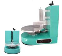 Machine à Décorer Les Gâteaux 4-12 Pouces, Lisseur électrique De Glaçage Et De Crème Pour Gâteaux Avec Vitesse Réglable, 60-320 Tr/min, Racloir Biseauté, Double Rotation, Faible Bruit, 200w 110 Green
