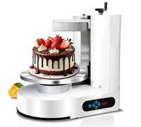 Machine à Décorer Les Gâteaux 4-12 Pouces Lisseur électrique Pour Glaçage Et Nappage De Gâteaux, Plateau Tournant électrique 60-320 Tr/min Avec Grattoirs Gradués Maquina Para Decorar Pasteles