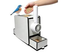 Machine À Décortiquer Les Pour Oiseaux | Réglable En Bois Naturel | Machine Nettoyeuse D'aliments Pour Oiseaux - Pour Aras Perroquet Perruche Perruches ondulées Conures Calopsittes Pelouses Jardin Bal