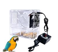 Machine à Décortiquer Les pour Oiseaux | Transparent et Détachable - Séparateur de Coques et Poussières - pour Perruches Perroquets Inséparables Conures Sereins Indoors