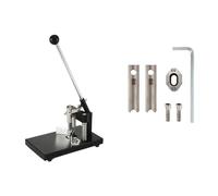 Machine à Découper du Cuir Machine de découpe d'angle R4 R6 R8 R10 R13mm, poinçon coupe en papier robuste avec dispositif maintien du, métal acier A3(Machine with 2xR6)