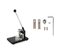 Machine à Découper du Cuir Machine de découpe d'angle R4 R6 R8 R10 R13mm, poinçon coupe en papier robuste avec dispositif maintien du, métal acier A3(Machine with R6 R10)