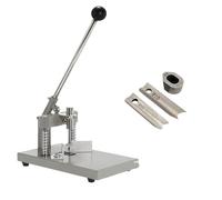 Machine à Découper du Cuir Machine de découpe d'angle R6 R10, dispositif maintien du papier, hauteur robuste for l'impression l'industrie l'emballage(Silver with R6 R10)