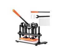 VEVOR Machine à Découper du Cuir 260 x 120 mm Capacité 1,5 T Presse de Découpe Manuelle Course Réglable 12 mm Perforatrice Manuelle pour Cuir Papier Mousse Plastique Caoutchouc Différents Matériaux