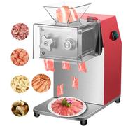 Machine à découper la viande, broyeur de viande électrique 850 W avec production de 250 kg/h, facile à nettoyer pour le restaurant, comprend des lames de 2,5/3,5/5/7/10 mm pour viande sans os et