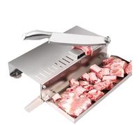 Machine à découper la viande, coupe la viande en os, trancheuse manuelle pour poisson, poulet, bœuf, viande congelée, outil de préparation des aliments de cuisine efficace et durable