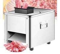 Machine à découper la viande électrique 850 W en acier inoxydable tout usage, trancheuse, broyeur et coupe-légumes pour poulet, poisson et bœuf