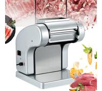 Machine à découper la viande électrique, haute vitesse 1400R/min, puissance de 1100 W pour viande cuite et crue, fonction inverse, efficacité 100 kg/h, idéale pour la viande et les légumes en dés