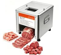 Machine à découper la viande en acier inoxydable pour cuisine de restaurant, idéale pour la transformation de l'agneau, du bœuf, du poulet