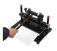 Machine à découper le cuir, 34 x 22 cm - Poinçon manuel pour cuir - Presse à plaques d'acier - Machine à gaufrer et à découper - Machine à gaufrer - Presse à la main - Capacité de charge 2T - Pour