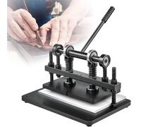 Machine à découper le cuir, découpeuse manuelle avec plaque estampée 26 x 12 mm/36 27 mm, machine de course à pression 0,47 pouce, 260 x 120 mm