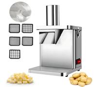 Machine à Découper Les Légumes électrique 250W 6~15Mm Réglable, Trancheuse à Fruits Et Légumes Commerciale en Acier Inoxydable pour Citron, Pomme De Terre, Oignon, Ail, Etc. 220V