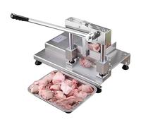 Machine à découper les os manuelle commerciale, trancheuse à viande robuste, acier inoxydable 304, déflecteur réglable, lame de 260 mm, coupe-aliments de table pour restaurants et boucheries