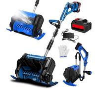 Machine à déneiger doublement Pliable 1200W, souffleuse à Neige rétractable avec Affichage numérique et Batterie 4500 mAh, Largeur de déneigement 30 cm, réglage de la Direction, Pelle à nei 1 Battery