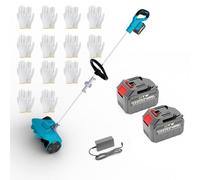 Machine à Déneiger, Pelle à Neige Pliable sans Fil avec 2 Batteries Et Manche Télescopique, Largeur De Déblaiement 35 Cm, épaisseur 20 Cm, Machine à Neige Portable Légère pour L'extérieur 2 Batteries