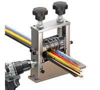 Machine à Dénuder le Câble Électrique, Dénudeur de Câble Électrique & Manuel avec 6 Canaux et 5 Lames, pour Câbles 3 à 17 mm, Denudeuse de Cable pour le Recyclage des Fils