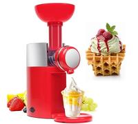 Machine à Desserts Glacés, Machine à Glace, Design Amovible, Machine à Glace Soft Maison Pour Sorbet Aux Fruits, Desserts Sains, Gelato, Smoothies Et Yaourt Sans Produits Laitiers red