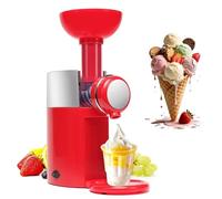 Machine à Desserts Glacés, Machine à Glace Maison Diy 500ml, Machine à Glace Soft Pour La Maison, Machine à Yaourt Glacé Soft Serve Et Sorbet, Machine à Sorbet Aux Fruits Et Guimauve, Utilisation red
