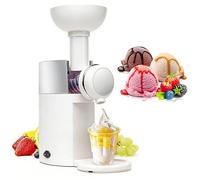 Machine à Desserts Glacés, Machine à Glace Maison Diy 500ml, Machine à Glace Soft Pour La Maison, Machine à Yaourt Glacé Soft Serve Et Sorbet, Machine à Sorbet Aux Fruits Et Guimauve, Utilisati white