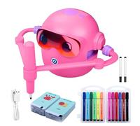 Machine à dessin robot - Batterie rechargeable 1800 mAh | Robot d'activités artistiques pour | Jouet de dessin interactif pour garçons et filles, , fêtes créatives, voyages, sc