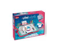 Machine a dessiner lumineuse enfant, Monde magique Sirenes - Table studio projecteur dessin Lumi Board - Set Creatif et Carte