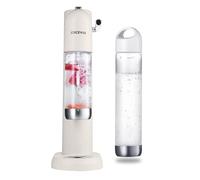 Machine à diffusion de soda pour gazéification avec 2 bouteilles de gazéification (1 l + 0,5 L), machine à eau pétillante Seltzer, compatible avec 60 L de CO2 (non inclus), WT,302-WT-CA