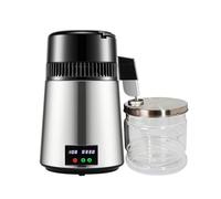 Machine à distiller l'eau, Distillateur D'eau 4 L, Appareil Distillé 1. Gal Pur Avec Double Affichage De La Température, Machine 750W Purificateur d'eau(Burgundy)