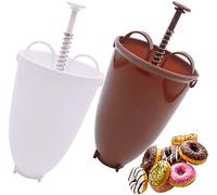 Machine à Donuts 2PCS Distributeur de Pâte en Plastique pour Beignets Moule de Beignet en Plastique Fabricant de Beignet pour La Fabrication de Gâteaux Bagels Gâteau Outils de Cuisson DIY