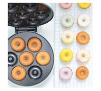 SCRAP COOKING - Mini Donuts Factory - Machine à Petits Donuts & Beignets - Plaque Chauffante Anti-Adhérente - Appareil à Donuts - Idée Cadeau Pâtisserie Cuisine - Recette - Vert d’Eau - 3887