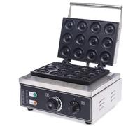 Machine à Donuts électrique Machine à Mini Beignets Gaufrier 12 Grille Waffle Maker Chauffage Double Face 220v 1500W