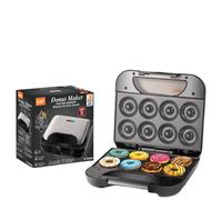 Machine à Donuts RAF R2586Q 750W Gaufrier Beignets Machine à Gâteaux Ronds Petit Déjeuner 220V