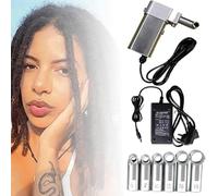 Machine à dreadlocks électrique portable, machine à dreadlocks automatique, pour tresser des extensions de cheveux - Kit d'outils portatifs pour dreadlocks instantanés - Créez des dreads élégantes