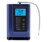 Machine à eau acide alcaline, ioniseur d'eau et purificateur d'eau, PH 3.5-10.5, jusqu'à +400~-500 mV ORP, 8 000 L par filtre, nettoyage automatique(Blue)