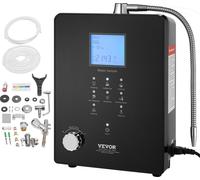 Machine à eau alcaline acide, 3-11,2 pH, 6 modes Accueil filtre à eau alcaline, +500-800 mV eau ionisateur machine à filtre à eau, 9000 L d'eau filtre machine de nettoyage domestique noir