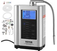 Machine à eau alcaline acide, 3,5-10,5 pH 7 modes Accueil filtre à eau alcaline, +500-650 mV eau ionisateur machine à filtre à eau, 8000 L d'eau filtre machine de nettoyage des ménages d'argent