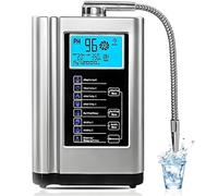 Machine à eau alcaline et acide,pH 3,5-10,5,ioniseur d'eau, machine à eau ionisée, ORP jusqu'à -500 mV, 8 000 litres par filtre, 7 réglages d'eau,nettoyage automatique,voix intelligente Silver