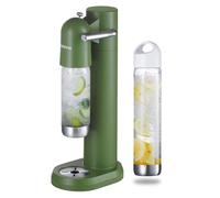 Machine à Eau Gazeuse - Fabricant de Soda Maison avec Bouteilles sans BPA (1L+0.5L), Machine à Soda Streaming, Compatible Cartouches CO2 60L (Non Inclus), Vert
