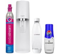 Machine à eau gazeuse - SodaStream - Terra White - 1 bouteille 1L - Sirop Pepsi - Écologique